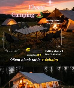 6-Person Family Camping Tableware Set, Portable Lightweight Outdoor Cookware Kit